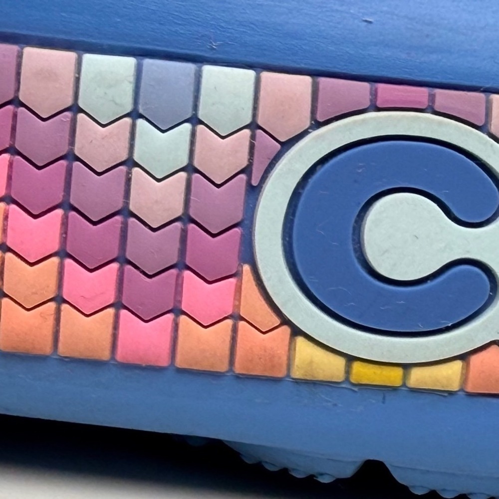 Crocs Classic Clogs Blue Multicolor Graphic Mens 12 - Picture 10 of 15